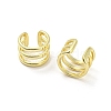 Brass Multi Lines Cuff Earrings EJEW-I300-06G-2