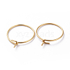 316 Surgical Stainless Steel Hoop Earring Findings STAS-J025-01G-G-2