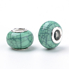 Imitation Turquoise Style Resin European Beads X-OPDL-Q132-03-2