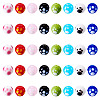 40Pcs 8 Colors Handmade Lampwork Beads LAMP-TA0001-54B-3