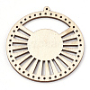 Undyed Wood Chandelier Component Links LS-X-WOOD-T008-44-3