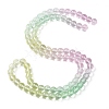 Baking Painted Transparent Glass Beads DGLA-M001-10mm-01-2