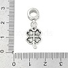 Rack Plating Brass European Dangle Charms KK-R200-03AS-02-3