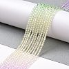 Transparent Gradient Color Glass Beads Strands GLAA-G101-2mm-03-3