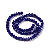 Electroplate Opaque Solid Color Glass Beads Strands EGLA-A044-P8mm-L07-2