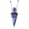 Natural Sodalite Perfume Bottle Pendant Necklace PW-WG8F691-03-1