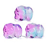 Spray Painted Glass Beads GLAA-Z007-04L-1