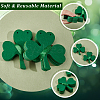 4 Bag Felt Clover Hanging Banner for Saint Patrick's Day Decoration AJEW-CY0002-43-6