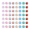 240Pcs 8 Colors Transparent Baking Painted Glass Beads GLAA-TA0001-18-9