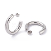 Tarnish Resistant 201 Stainless Steel Stud Earrings EJEW-F272-02C-P-2