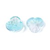 Baking Paint Transparent Glass Bead Caps DGLA-N014-09A-04-2