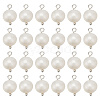 24Pcs Natural Pearl Two Sides Polished Charms PALLOY-HY00054-1