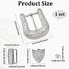 1Pc Belt Alloy Buckle Sets FIND-GF0008-76P-2