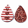 PU Leather Big Pendants FIND-R084-06-2