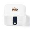 PU Imitation Leather Jewelry Organizer Box CON-P016-A03-2