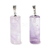 Natural Amethyst Pendants G-P461-02-1