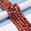 Synthetic Imperial Jasper Beads Strands G-H014-3-3-2