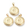 Brass Locket Pendants X-KK-P199-07G-1