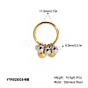 304 Stainless Steel Bead Finger Rings for Women LS-QD5278-4-1
