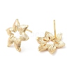 Brass Stud Earring Hooks X-KK-F855-22G-2