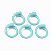 Spray Painted Alloy Cuff Rings RJEW-T011-14-RS-1