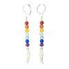 Natural Malaysia Jade with Alloy Wing Long Dangle Leverback Earrings EJEW-JE04910-04-2