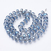 Electroplat Glass Beads Strands EGLA-Q092-8mm-D05-2