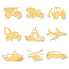 9Pcs Nickel Custom Self-adhesive Picture Stickers DIY-WH0450-203-1