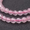 Natural Rose Quartz Beads Strands G-G099-F4mm-15-3