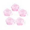 Baking Paint Transparent Glass Beads DGLA-N018-01I-1