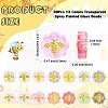 60Pcs 12 Colors Transparent Spray Painted Glass Beads GLAA-CJ0001-85-2