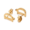 Ion Plating(IP) 304 Stainless Steel Stud Earrings FIND-Q103-01D-G-2