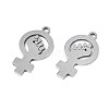 Non-Tarnish 201 Stainless Steel Pendants STAS-T044-277P-3