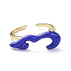 Brass Enamel Cuff Rings RJEW-P023-24G-3