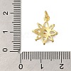 Rack Plating Brass Micro Pave Cubic Zirconia Pendants KK-I716-01G-02-3