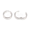 202 Stainless Steel Huggie Hoop Earrings X-EJEW-F111A-19mm-P-3