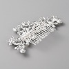 Wedding Bridal Alloy Rhinestone Hair Combs MRMJ-WH0012-29-2