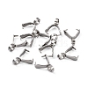 Non-Tarnish 201 Stainless Steel Pinch Bails X-STAS-E076-09-5