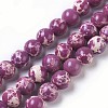 Synthetic Imperial Jasper Beads Strands G-I199-35-8mm-B-1