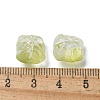 Baking Painted Transparent Glass Beads GLAA-C035-01N-3