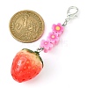 Fruit Resin Pendant Decoration HJEW-JM01554-03-3