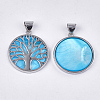 Freshwater Shell Pendants SHEL-S275-01G-2