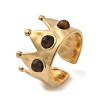 Natural Tiger Eye Finger Rings STAS-Z112-09G-03-4