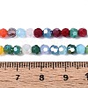 Electroplate Opaque Glass Beads Strands EGLA-A035-P4mm-HA01-4