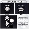 Unicraftale DIY Flat Round Cuff Ring Making Kit DIY-UN0003-46-4