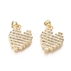 Golden Plated Brass Pendants ZIRC-L087-007G-1