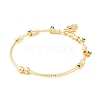 Brass Pave Clear Cubic Zirconia Charm Bangles for Women BJEW-S147-20A-G-3