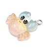 Ocean Theme Transparent Resin Pendants RESI-I351-03P-01-2