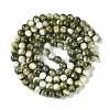Baking Paint Glass Bead Strands X-GLAA-H031-01B-14-3