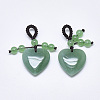 Natural Green Aventurine Pendants G-T122-21B-2